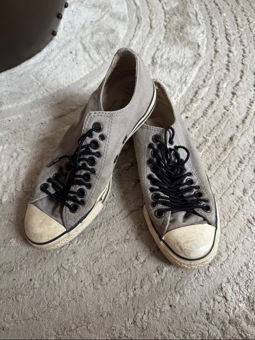 John Varvatos charcoal Chucks SMU